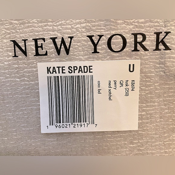 💝 Kate Spade 💝 Leather Medium Satchel with Snaps, Zipper & Feet 💝 - Picture 10 of 16